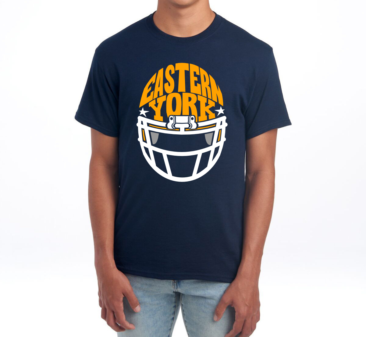 Adult Knights Football T-Shirt Navy 5 oz. EY FOOTBALL