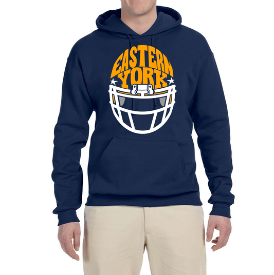 Adult 8 oz. Fleece Hooded Sweatshirt Pullover 80/20 EY Football