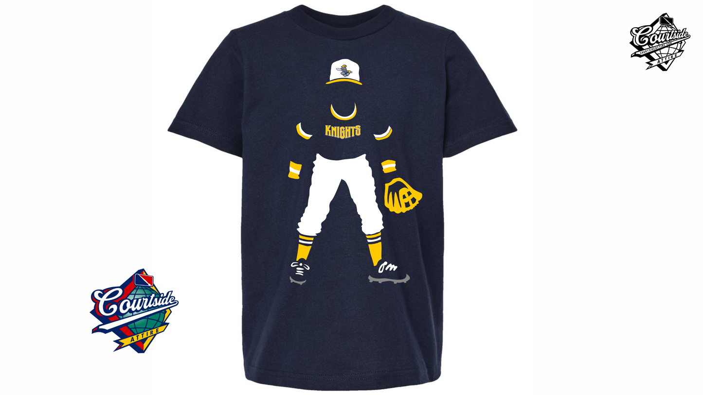 Adult Knights Fielder T-Shirt Navy 5 oz. EYRA Baseball EY