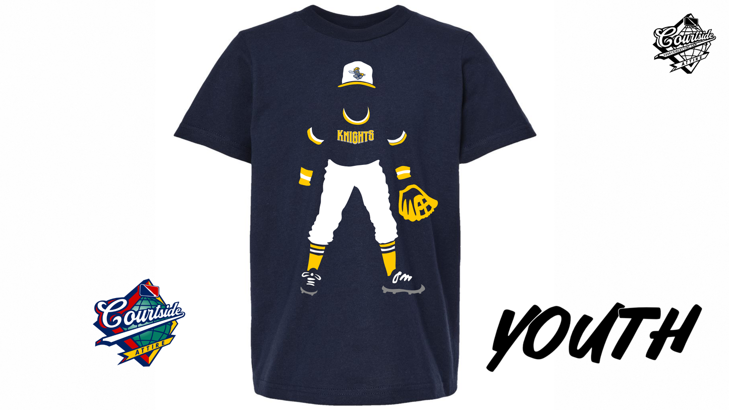 Youth Knights Fielder Shirt Navy 5 oz. T-Shirt EYRA Knights kids EY