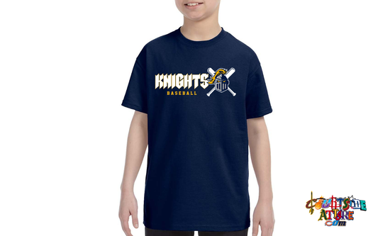 Youth Shirt Navy 5 oz. T-Shirt EYRA Knights kids
