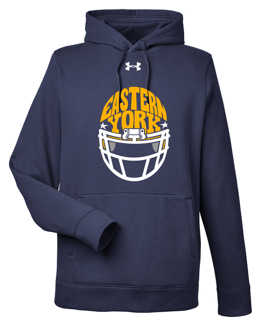 Under Armour Men's Rival Pullover Hooded Sweatshirt Navy EY Football 1379757