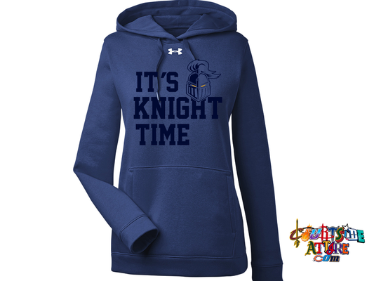 Under Armour Ladies' Rival Pullover Hooded Sweatshirt Navy EY Knights 1379500 EYFootball