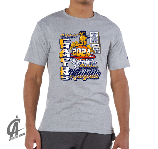 Champion Adult Short-Sleeve T-Shirt Knights Basketball t525c
