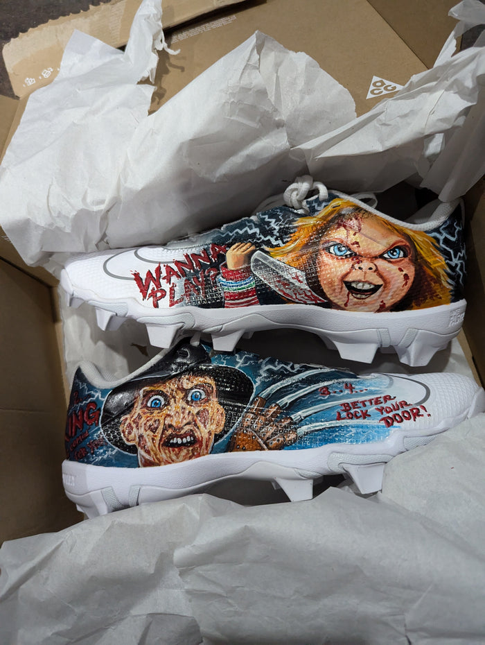 Horror cleats in the box