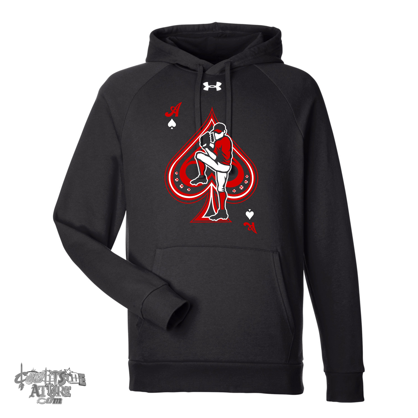 Under Armour Men's Rival Pullover Hooded Sweatshirt Aces Baseball 1379757 Tripletown