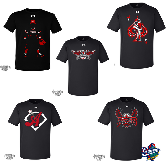 Aces Under Armour Adult Men's Performance T-Shirt 2 1376842 Tripletown Multiple Designs