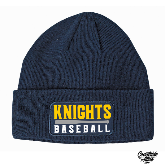 Beanie Panel Cap Gray and Navy BA527 EYRA