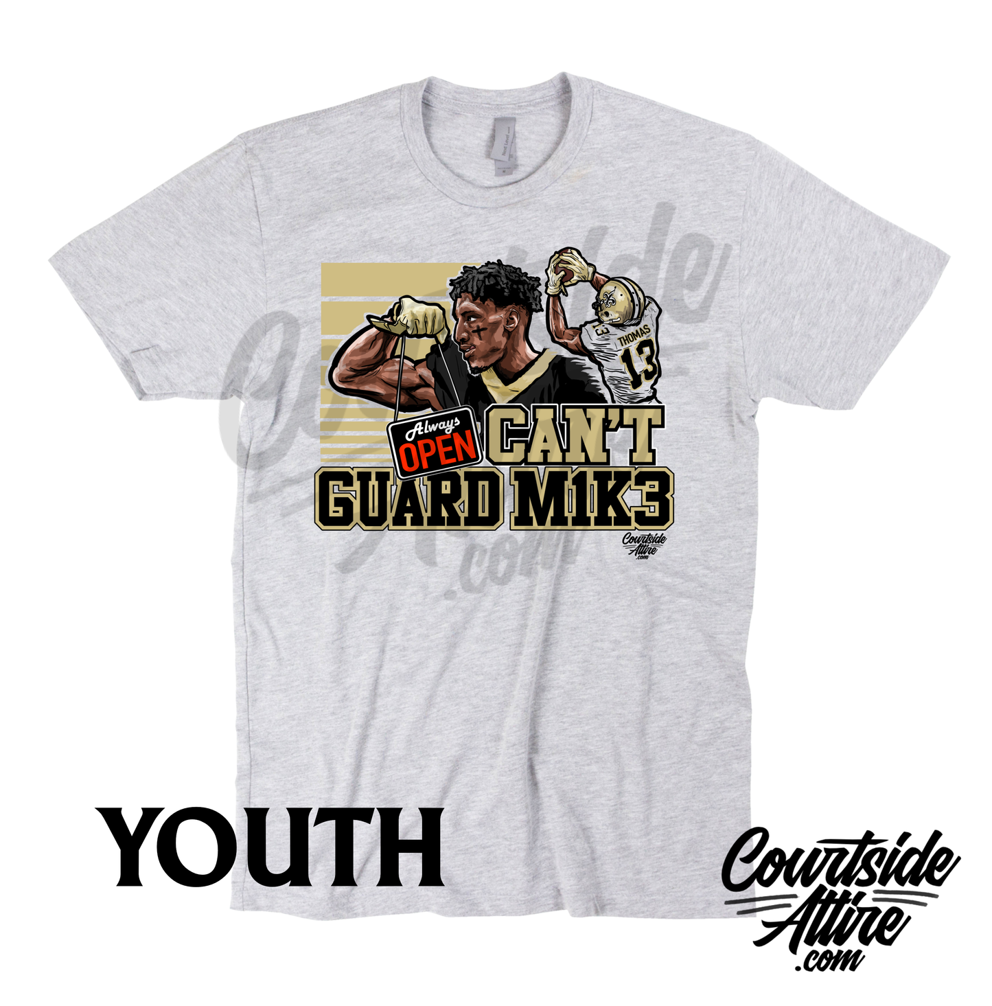 Kids Michael Thomas 'CAN'T GUARD MIKE' Shirt New Orleans jersey Youth