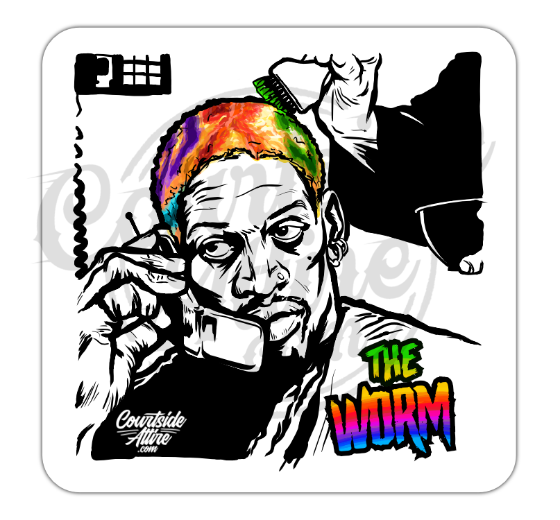 Dennis Rodman The Worm Sticker