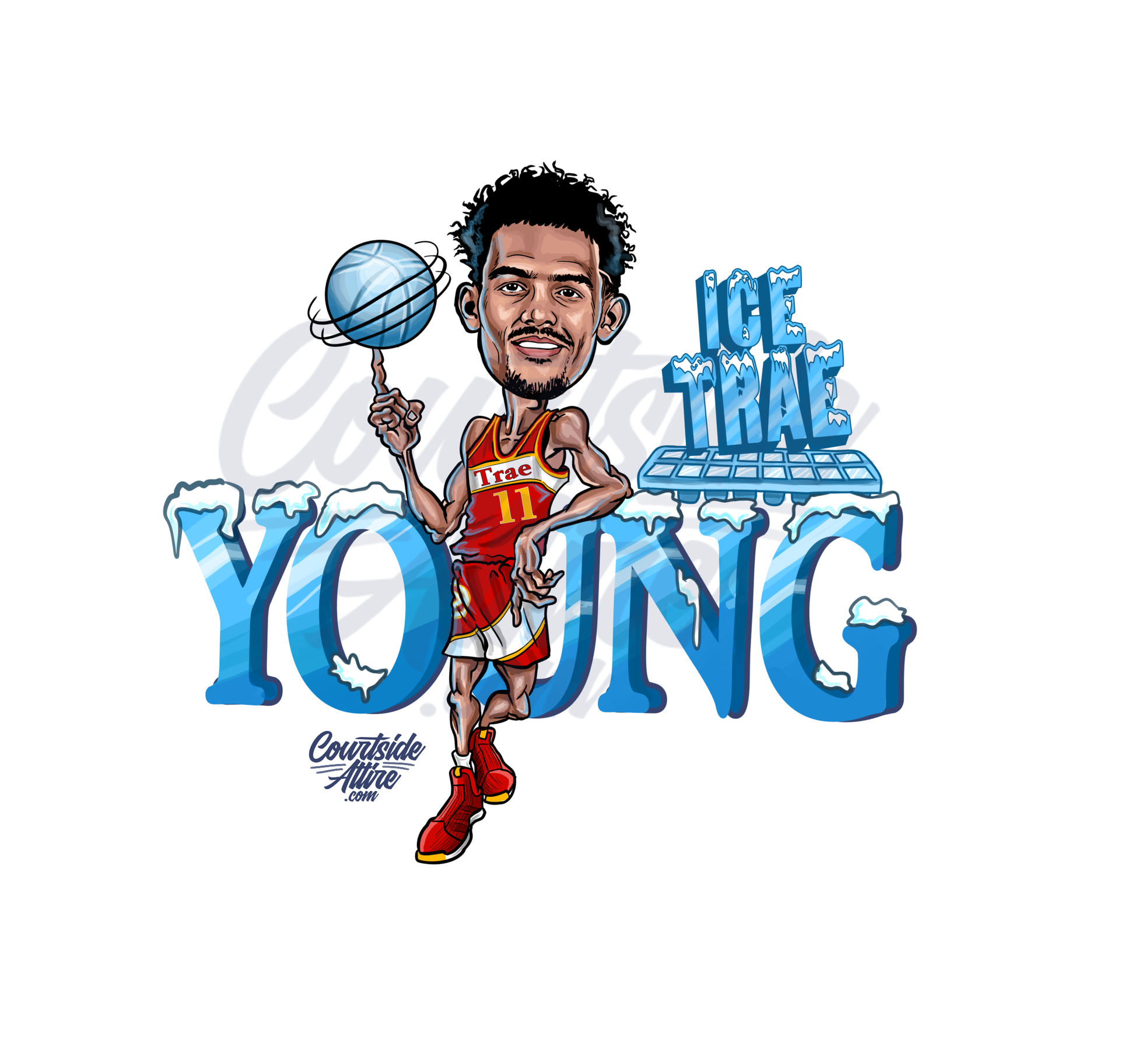 trae young jersey youth large